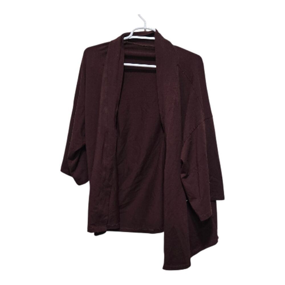STORQ SoftKnit Maternity Robe Cardigan Brown Large